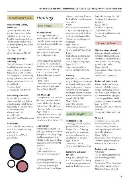 Studieprogram Våren 2013 - Studieförbundet vuxenskolan