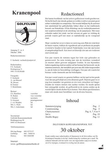 kranenpool nr 4 2006 - Golf Brunssummerheide