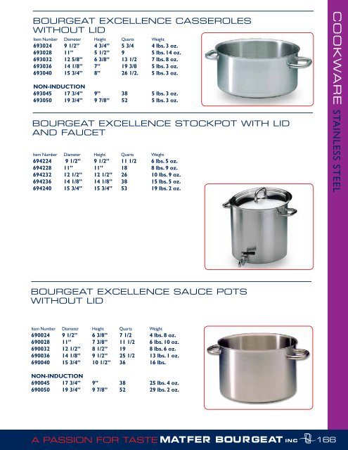 PDF catalog - Matfer Bourgeat Inc