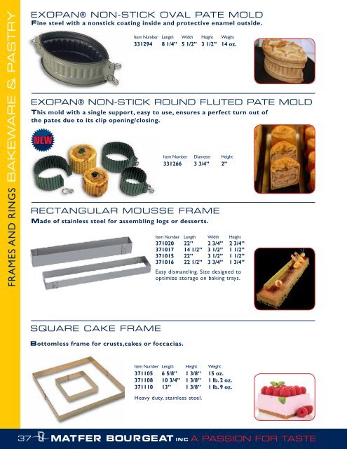 PDF catalog - Matfer Bourgeat Inc