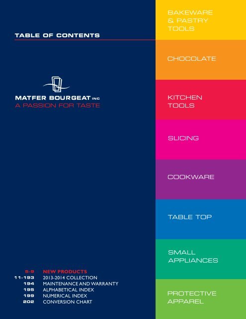 PDF catalog - Matfer Bourgeat Inc