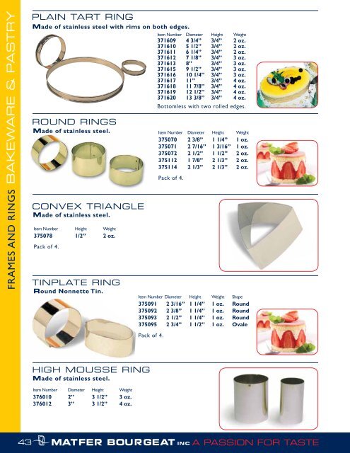 PDF catalog - Matfer Bourgeat Inc