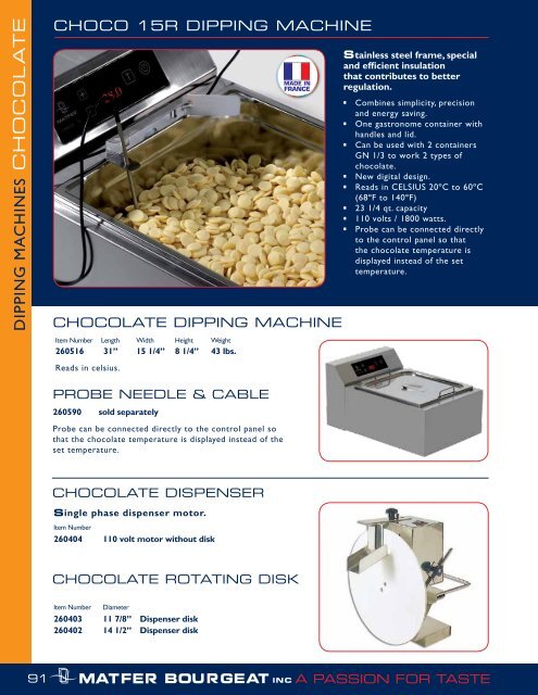 PDF catalog - Matfer Bourgeat Inc