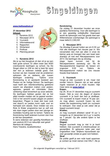 Singeldingen dec 2012 deel 2 - Hooghuis