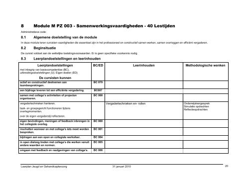 Leerplan - Provinciaal Onderwijs Vlaanderen