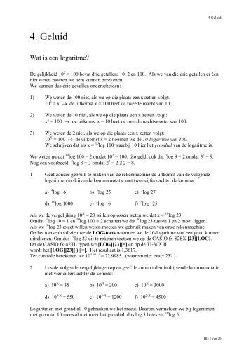 4. Geluid - Wisnet