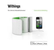 Uw Withings bloeddrukmeter