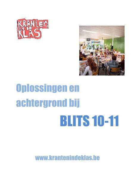 BLITS 10-11 - Kranten in de Klas
