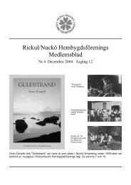 Medlemsblad 4 2004 - Rickul-Nuckö hembygdsförening