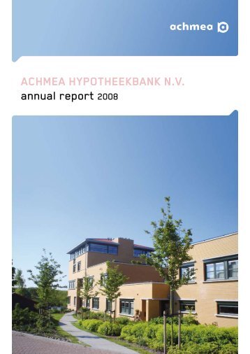 ACHMEA HYPOTHEEKBANK N.V. annual report 2008