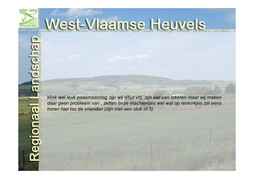 Dirk Cuvelier (Regionaal Landschap West-Vlaamse Heuvels)