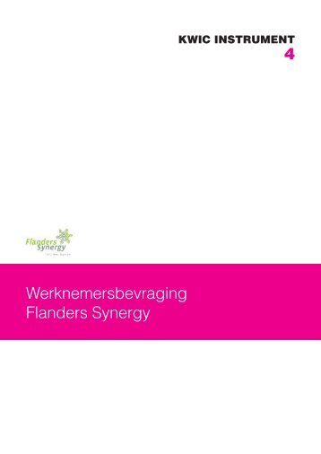 Werknemersbevraging Flanders Synergy 4 - Voka