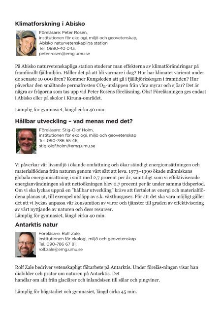 Forskning à la carte - Teknisk-naturvetenskaplig fakultet - Umeå ...