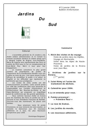 Sud - Comité des Parcs et Jardins de France