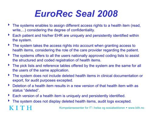 EuroRec Seal