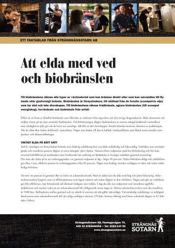 Att elda med ved och biobränslen - SträngnäsSotarn