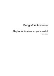 Regler för personalbil.pdf - Bengtsfors kommun