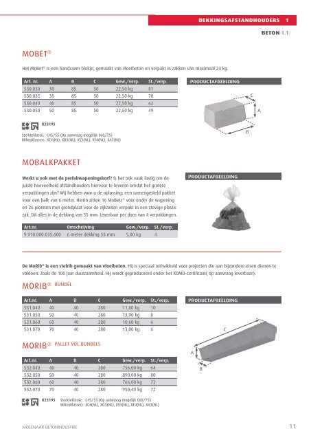 Download catalogus - Molenaar beton