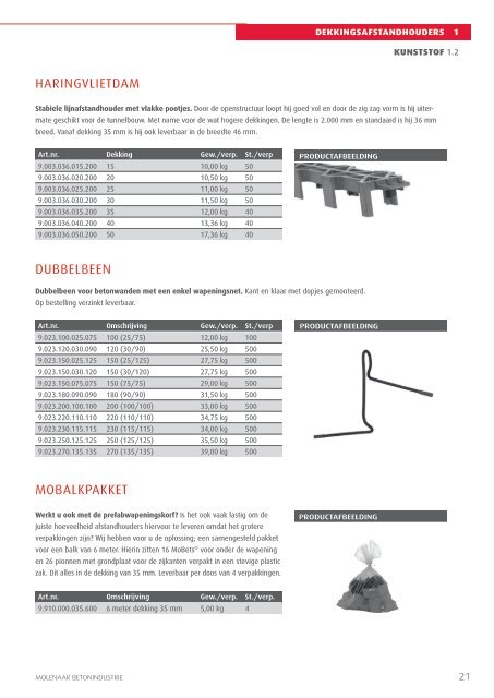 Download catalogus - Molenaar beton