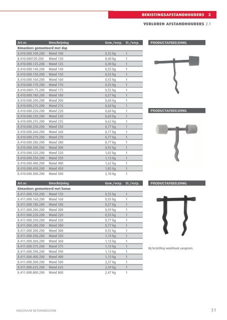 Download catalogus - Molenaar beton