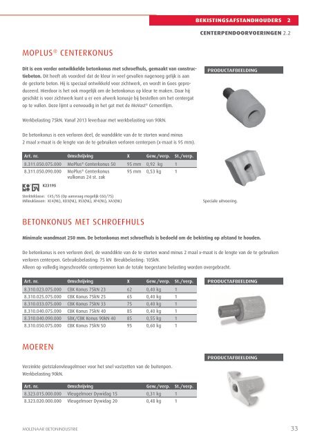 Download catalogus - Molenaar beton