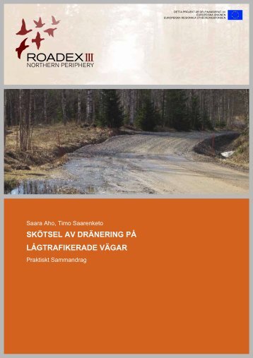 Skötsel av dränering på lågtrafikerade vägar (2006) - ROADEX