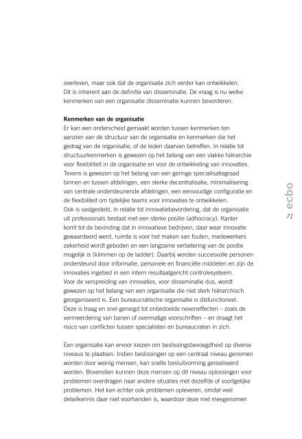 Bevorderen van disseminatie van innovaties in het ... - Cinop