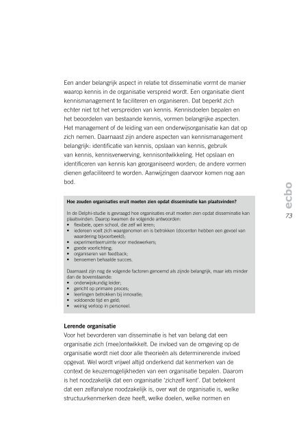 Bevorderen van disseminatie van innovaties in het ... - Cinop