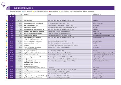EVENEMENTENKALENDER - Gemeente Zaventem