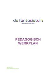 PEDAGOGISCH WERKPLAN - Kinderopvang Mickey Beestenboel