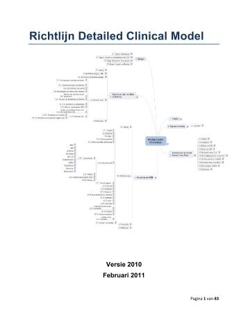Richtlijn detailed clinical model (DCM) - Parelsnoer Initiatief
