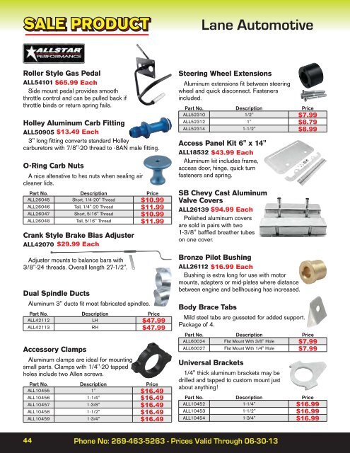 View A PDF Version (2.8MB) Of The Sale Flyer - Lane Automotive