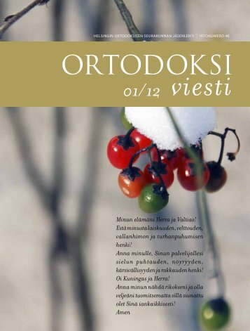 Ortodoksiviesti 1/12 - Hos.fi