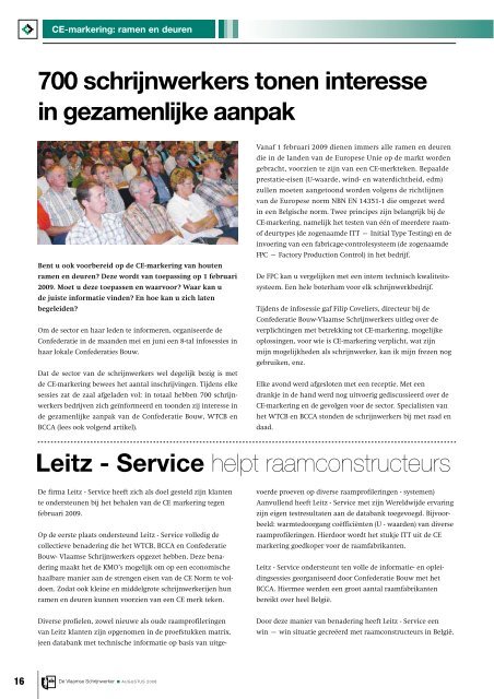 Vlaamse Schrijnwerker_augustus_2008.pdf - Magazines Construction