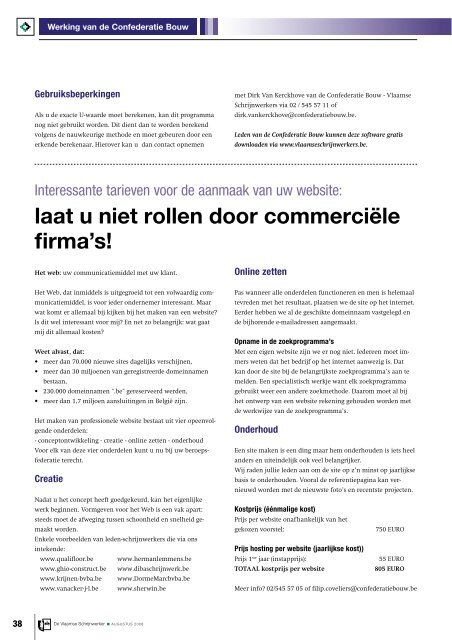 Vlaamse Schrijnwerker_augustus_2008.pdf - Magazines Construction
