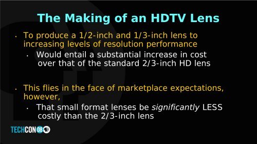 The Making of an HDTV Lens - PBS