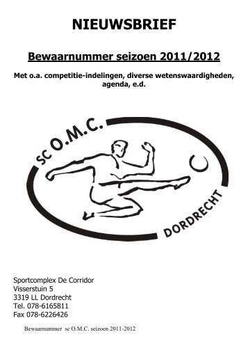 Nieuwsbrief Nr1 (Bewaarnummer) - sportclub OMC