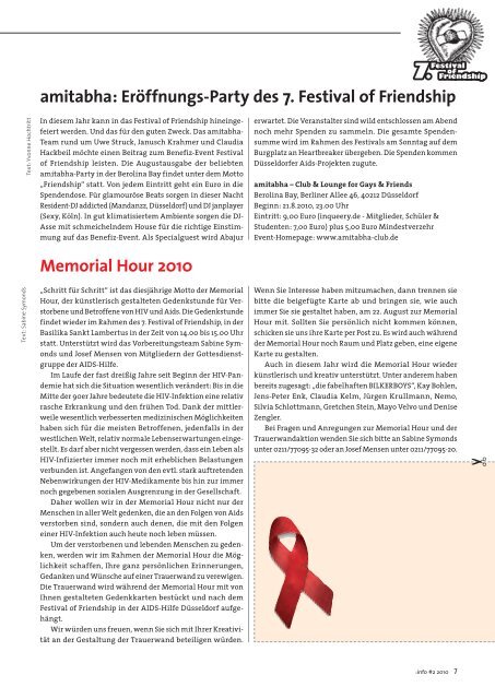 Download :info 02.2010 - Aids-Hilfe - Deutsche Aids-Hilfe