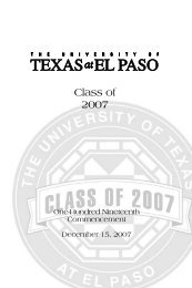 Board of regents - University of Texas at El Paso