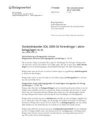 Forenklingar I Aktiebolagslagen M M Sou 2009 34 Svenska