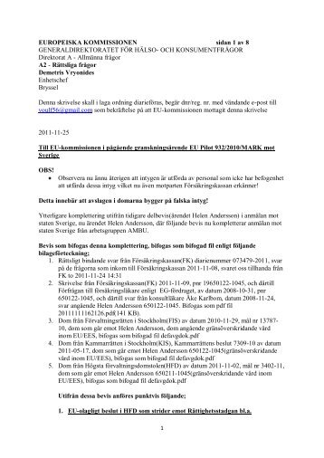 arbetsguppen AMBU till EUROPEISKA ... - BloggProffs