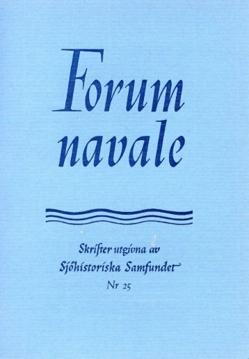 Innehåll - Sjöhistoriska samfundet