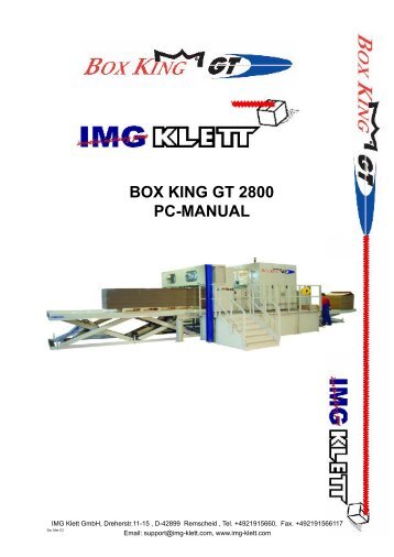 Boxking GT PC manual sv.indd - Arapak AB