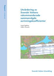 Utvärdering av Svenskt Vattens rekommenderade ... - Urban Water