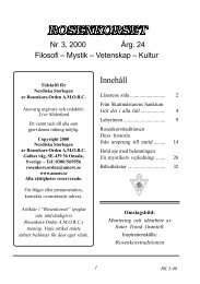 Innehåll - Amorc