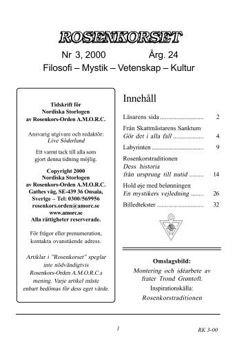 Innehåll - Amorc