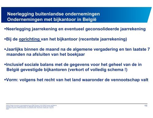 Boekhoudrecht in België - Corpora Finance