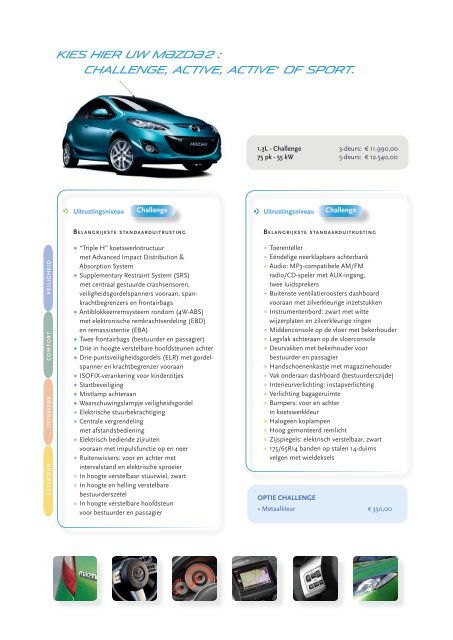 Technische gegevens, Uitrusting, Waarborgen en Prijzen