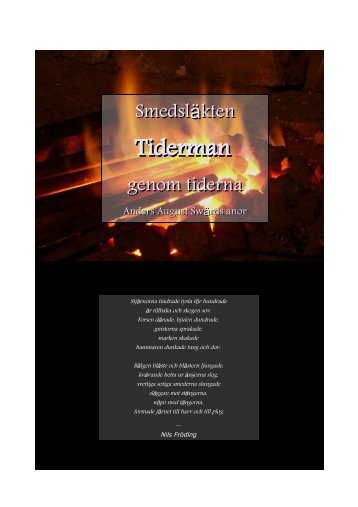 Smedsläkten Tiderman genom tiderna