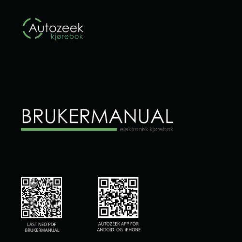 BRUKERMANUAL - Zeekit AS